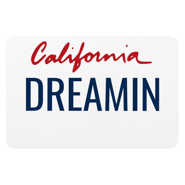 California License Plate Flexible Magnet (Horizontal)