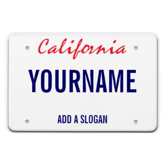 California License Plate (personalised) Magnet
