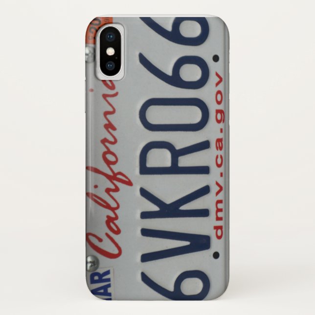 California license plate phone case (Back)