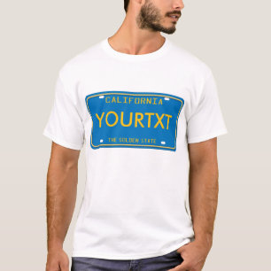 California License Plate T-Shirt