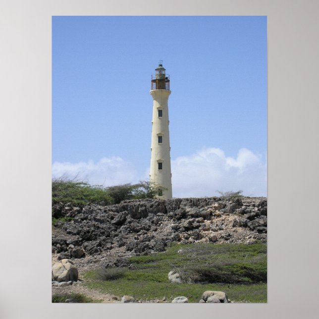 California Lighthouse in Aruba Poster (Front)