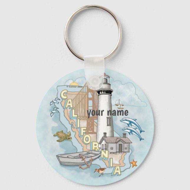 California Lighthouse keychain (Front)
