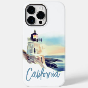 California Lighthouse Sunset Painting Fine Art Case-Mate iPhone 14 Pro Max Case