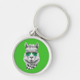 California llama key ring
