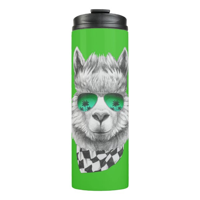 California llama thermal tumbler (Front)