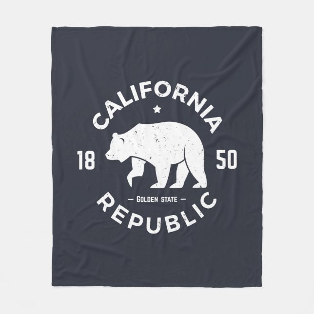 California Logo | The Golden State Fleece Blanket (Front)