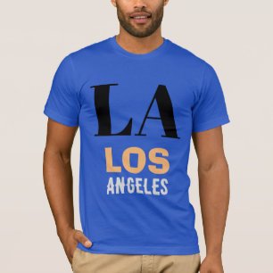 California Los Angeles City USA Retro Vintage Blue T-Shirt
