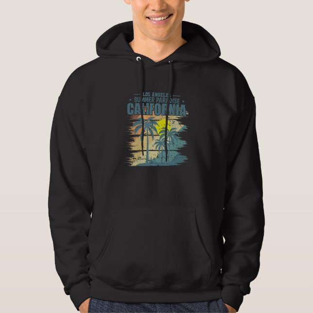 California Los Angeles Summer Paradise USA Hoodie (Front)