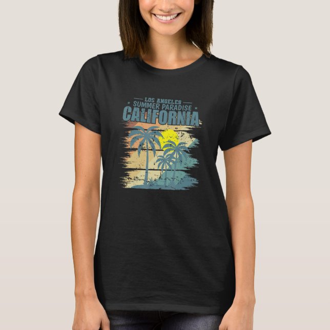California Los Angeles Summer Paradise USA T-Shirt (Front)
