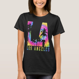 California Los Angeles Tie Dye 70s Retro Throwbac T-Shirt