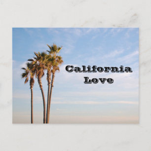 California Love   Palm Trees Postcard