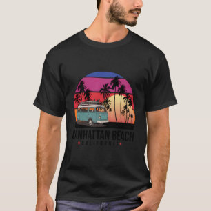California Manhattan Beach Retro Surfer T-Shirt