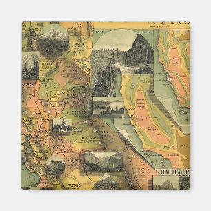 California Map Magnet