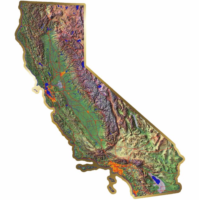 California Map Magnet Cut Out (Front)