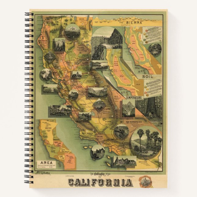 California Map Notebook (Front)