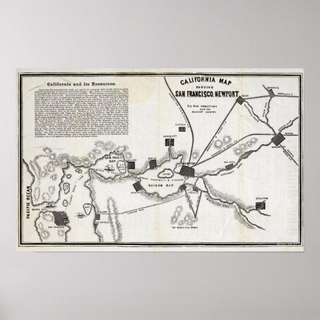 California Map Poster (Front)