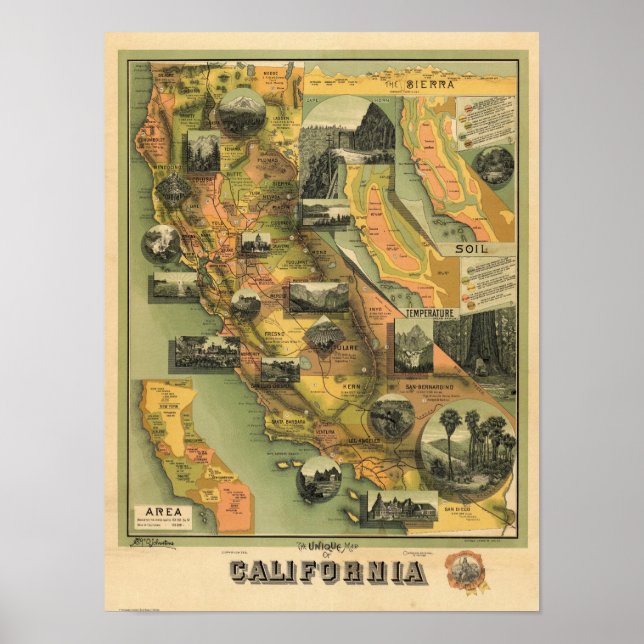 California Map Poster (Front)