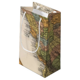 California Map showing townships and railroads Small Gift Bag