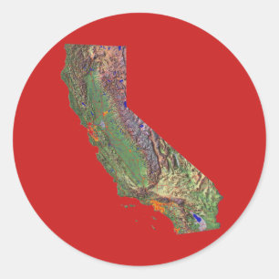 California Map Sticker