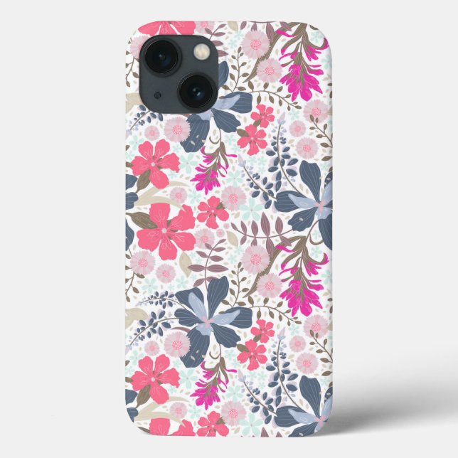 California Meadow (Pink/White Palette) Phone Case (Back)