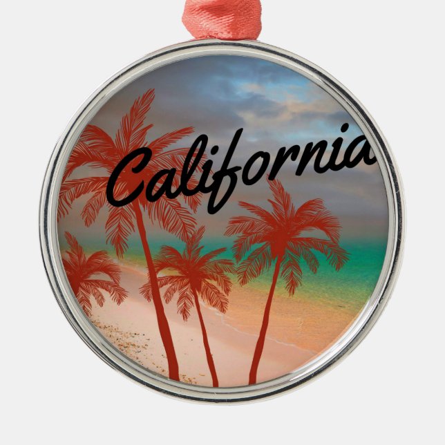 California Metal Tree Decoration (Front)
