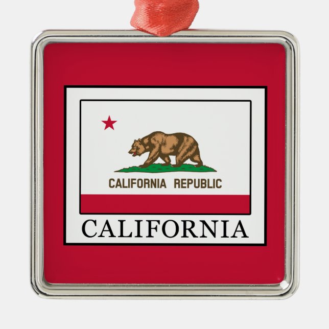 California Metal Tree Decoration (Front)