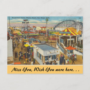 California, Mission Beach Postcard