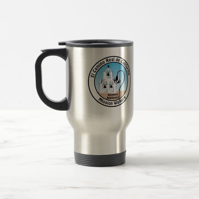 California Mission Walkers Travel Mug (Left)