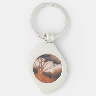 California Monterey Cypress Trees Key Ring