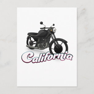 California Motorbike Postcard