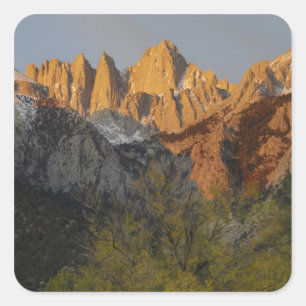 California, Mount Whitney, Inyo National Forest 3 Square Sticker