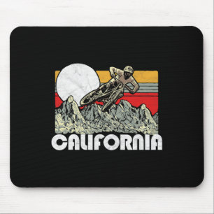 California Mountain Biking Vintage Retro 80s Vibe  Mouse Mat