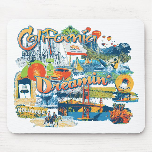 California Mouse Mat (Front)