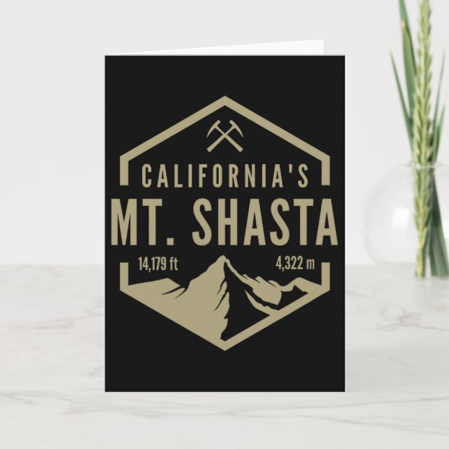 California Mt. Shasta  Card (Front)