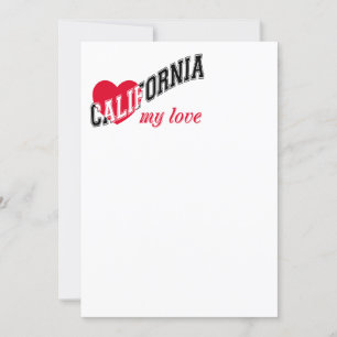 California my love invitation