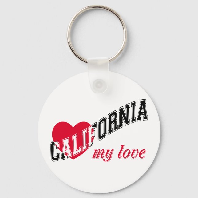 California my love key ring (Front)