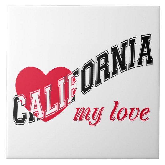 California my love tile (Front)