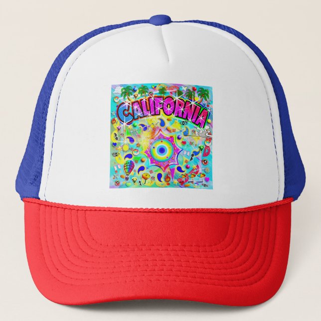 California Mystic Dance Trucker Hat (Front)