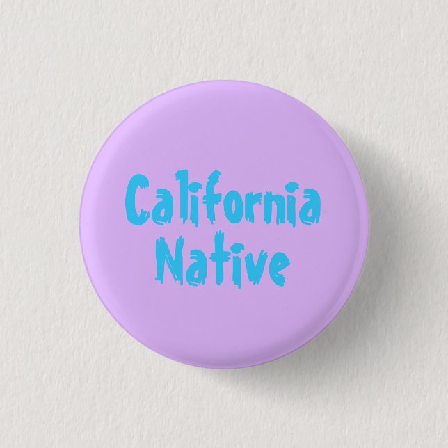 California Native 3 Cm Round Badge (Front)