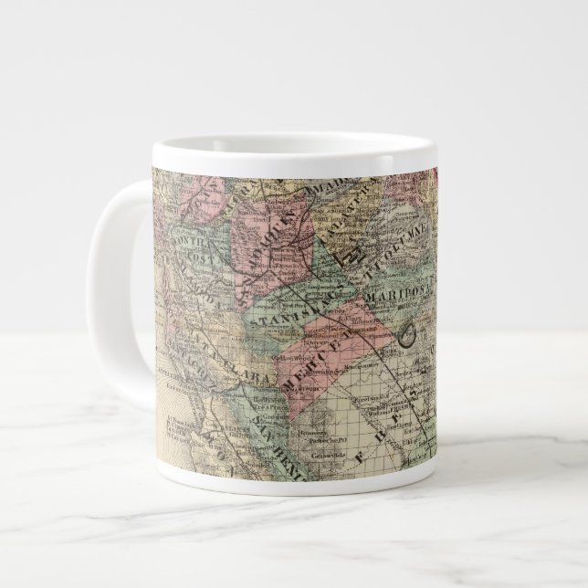 California, Nevada 2 Large Coffee Mug (Front Left)