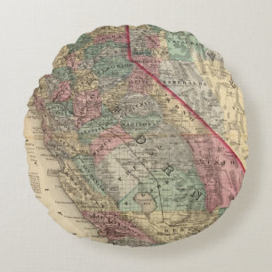 California, Nevada 2 Round Cushion