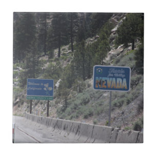 California- Nevada Border Tile