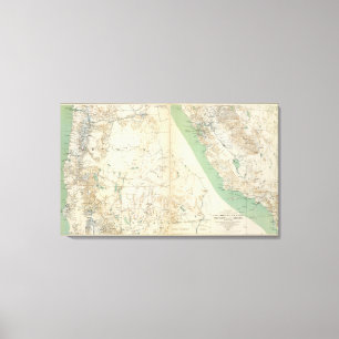 California, Nevada, Oregon Canvas Print