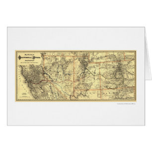 California & Nevada Rail Map 1882