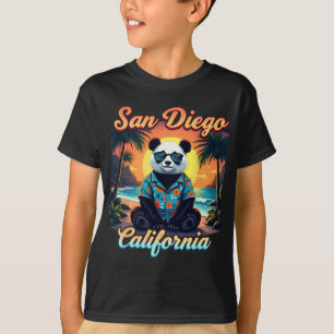 California New Year 2025 Family Trip Vaction Panda T-Shirt