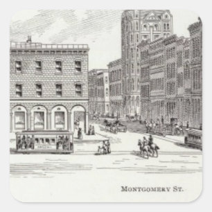 California North side Montgomery Square Sticker