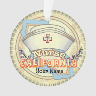 California Nurse  Ornament