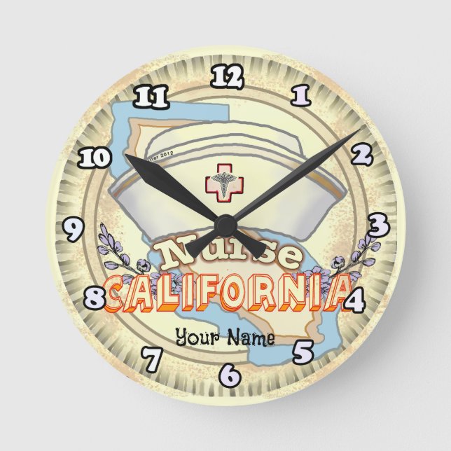 California Nurse Round Clock (Front)