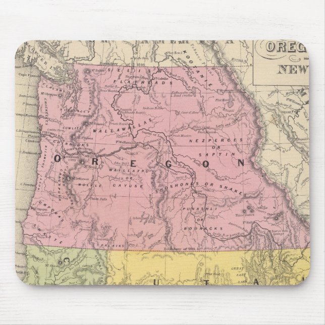 California, Oregon, Utah, and New Mexico Mouse Mat (Front)