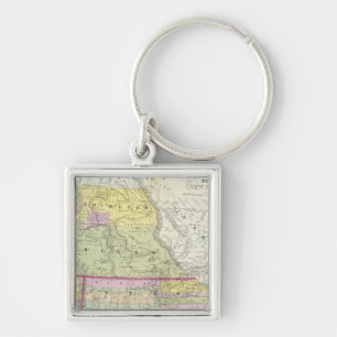 California, Oregon, Washington, Utah, New Mexico 2 Key Ring